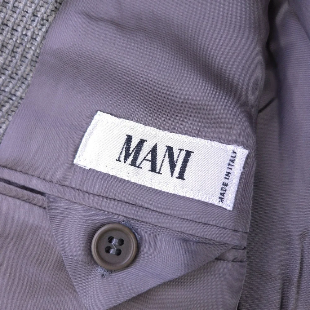VTG Mani Sport Coat Size 41 Reg Jacket Wool Blend Saks Fifth Avenue Italy Knit